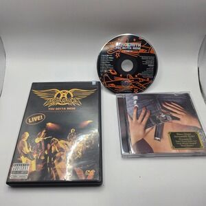 Aerosmith You Gotta Move Live‎ DVD, Bonus CD & Honkin On Bobo CD 2004